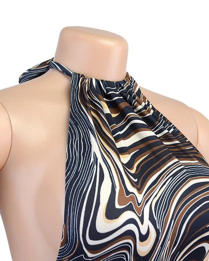 Black Bodycon Dress Women Halter Sexy Skinny Hollow Out Backless Mini Dresses Hot Summer Sleeveless Beach Party Cut Out Dress