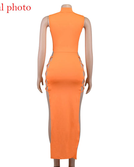 Cryptographic Elegant Black Sleeveless Bandage Sexy Dress for Women Club Party Backless Tank Dresses Skinny Fashion Summer 2025