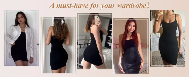 FITTOO Suspender Dress Women Body Shaper Tummy Control Sleeveless Skirt Slimming Waist Tops Female Streetwear Sexy Female New