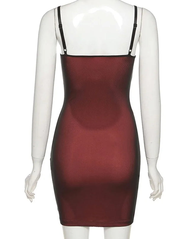 Mesh Double Layer Sexy Skinny Dress Women Sleeveless Party Bodycon 2023 Bandage Elastic Split Trend Clubwear Slim Outfit