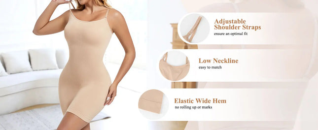 FITTOO Suspender Dress Women Body Shaper Tummy Control Sleeveless Skirt Slimming Waist Tops Female Streetwear Sexy Female New
