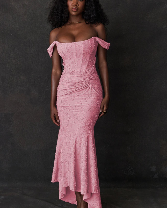 JULISSA MO Sleeve Less Backless Evening Long Dress Irregular Ruched Women Dress New Slim Fit Elegant Square Collar Gown Outfits