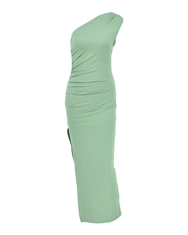 Black Maxi Dress Women Elegant Party Summer Fashion Sexy Split Sleeveless Backless Dress Off Shoulder Streetwear Club Slim Dress