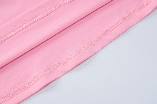 Dulzura Lace Up Backless Pink Long Dress For Women Bodycon Sexy Slim Strap Maxi Dress Party Elegant Birthday Evening Outfits